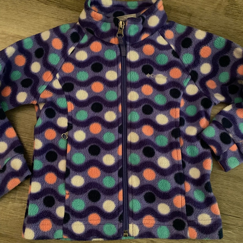 Columbia Toddler Fleece with Colorful Dots